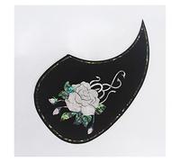 ALFAAL Rosewood Acoustic Guitar Pickguard With Abalone Inlay Self Sticker For Guitar Lovers Acoustic Guitar Pickguards (Color : 06)