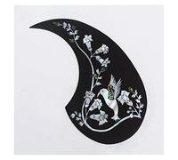 ALFAAL Rosewood Acoustic Guitar Pickguard With Abalone Inlay Self Sticker For Guitar Lovers Acoustic Guitar Pickguards (Color : 04)