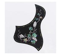 ALFAAL Rosewood Acoustic Guitar Pickguard With Abalone Inlay Self Sticker For Guitar Lovers Acoustic Guitar Pickguards (Color : 07)