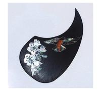 ALFAAL Rosewood Acoustic Guitar Pickguard With Abalone Inlay Self Sticker For Guitar Lovers Acoustic Guitar Pickguards (Color : 03)