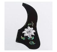 ALFAAL Rosewood Acoustic Guitar Pickguard With Abalone Inlay Self Sticker Guitar Accessories Acoustic Guitar Pickguards