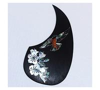 ALFAAL Rosewood Acoustic Guitar Pickguard With Abalone Inlay Self Sticker Guitar Pickguard Acoustic Guitar Pickguards