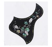 ALFAAL Rosewood Self Sticker Acoustic Guitar Pickguard With Abalone Inlay Guitar Pickguard Acoustic Guitar Pickguards (Color : 01)