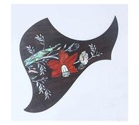 ALFAAL Rosewood Self Sticker Acoustic Guitar Pickguard With Abalone Inlay Guitar Pickguard Acoustic Guitar Pickguards (Color : 05)