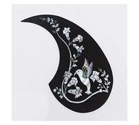 ALFAAL Rosewood Self Sticker Acoustic Guitar Pickguard With Abalone Inlay Guitar Pickguard Acoustic Guitar Pickguards (Color : 04)