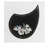 ALFAAL Rosewood Self Sticker Acoustic Guitar Pickguard With Abalone Inlay Guitar Pickguard Acoustic Guitar Pickguards (Color : 1-8)