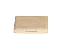 ALFAAL Saxophone Reed Box With Two Reed Box Solid Wood Saxophone Accessories Woodwind Instrument Spare Parts (Color : Wood color)