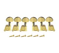ALFAAL Sealed Acoustic Guitar Tuners Machine Heads 3L3R Gold Tuning Keys Tuning Pegs