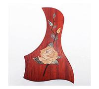 ALFAAL Self Sticker Acoustic Guitar Pickguard Rosewood Acoustic Guitar Pickguard Guitar Parts Acoustic Guitar Pickguards (Color : 01)