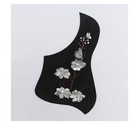 ALFAAL Self Sticker Guitar Pickguard Rosewood Acoustic Guitar Pickguard With Abalone Inlay Acoustic Guitar Pickguards