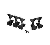 ALFAAL Set Of 5pcs Bass Machine Heads Tuning Pegs Tuners Keys 2L3R / 2R3L For Electric Bass 5 Strings (Color : 3L2R Black)