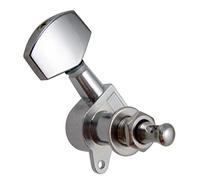 ALFAAL Set Of 6 3L3R Full Closed Tuning Pegs Tuners Square Machine Heads For Electric Guitar Parts