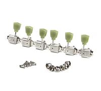 ALFAAL Set Of Vintage Guitar Tuning Keys Pegs 3L3R Machine Heads Tuners Chrome Guitar Parts