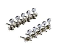 ALFAAL Silver 5R5L Tuning Pegs Tuners Machine Heads For 10 String Electric Guitar 2 Pack
