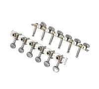 ALFAAL Silver Acoustic Guitar Tuning Pegs Tuners For 6 String Guitar Musical Instrument Parts (Color : 6R)