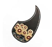 ALFAAL Solid Wood Folk Acoustic Guitar Pickguard Inlaid Shell Carved Decorative Pickguard Acoustic Guitar Pickguards