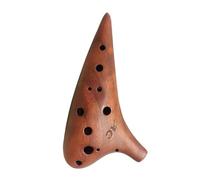 ALFAAL Solid Wood Ocarina 12 Holes Ocarinas Instruments Ocarina Flute Professional Musical Instruments Offers Accessories (Color : AC Rosewood)
