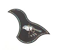 ALFAAL Solid Wood Pickguard Guitar Pickguard Accessories Folk Decorative Rosewood Acoustic Guitar Pickguards