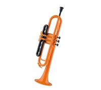 ALFAAL Standard Brass B Flat Trumpet Beginner Exam Performance Wind Band Cool Orange