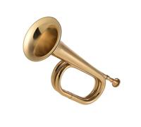 ALFAAL Standard Brass Brass cavalry horn bugle trumpet with mouthpiece suitable for school band cavalry military band