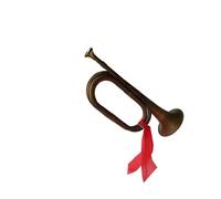 ALFAAL Standard Brass Old-fashioned charge trumpet instrument old-fashioned trumpet prop trumpet brass trumpet