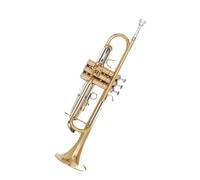 ALFAAL Standard Brass White copper pitched trumpet instrument in B flat for beginners to use for grade examination performance