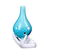 ALFAAL Student Entry Level Six Hole Ocarina 6 Hole Beginner Alto C Key Professional Adult Ocarina Xun Porcelain Instrument (Color : 010)