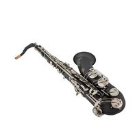 ALFAAL Tenor Saxophone Bb Tune Matte Black Nickel Plated Professional Instruments With Case Accessories (Color : 02)