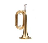 ALFAAL Trumpet Horn B Flat G Key Division Horn Musical Instrument Trumpet Brass Adjustable (Color : 02)
