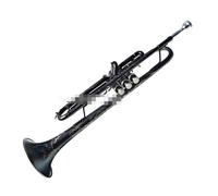 ALFAAL Trumpet Instrument B Flat Instrument Three-note Trumpet For Beginners To Play Black Nickel Carving