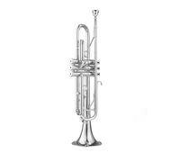ALFAAL Trumpet Instrument Student Adult Beginner Professional Key Trumpet And Drum Team Instrument (Color : Silver)