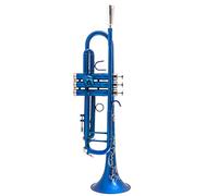 ALFAAL Trumpets Bb Trumpet Crimson Blue Frosted Trumpet Brass Trumpet Trumpet Instrument (Color : Crimson)