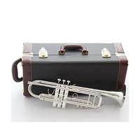 ALFAAL Trumpets Bb Trumpet Silver Plated Music Instruments Profesional Trumpets Student Included Case Mouthpiece Accessories Trumpet Instrument