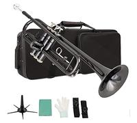 ALFAAL Trumpets Black B Flat Three-tone Trumpet Instrument Trumpet Instrument