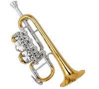 ALFAAL Trumpets High Grade Professional Cupronickel Tuning Pipe Gold Lacquer Rotary Trumpet Trumpet Instrument