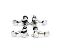 ALFAAL Tuner Fully Enclosed Button Peg Axis String Reeler Guitar Accessories Suitable For Ukulele (Color : Silver)