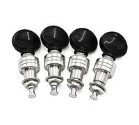 ALFAAL Ukulele Black And Silver Upright Quasi-button String Button Ukulele Accessories Winder Instrument Accessories