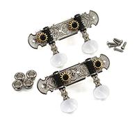 ALFAAL Ukulele Tuning Pegs Button Strings Tuners Head Accessories Ukulele Part +6 Screws High Qulity Golden