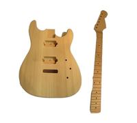ALFAAL Unfinished DIY Electric Guitar Including Guitar Neck And Guitar Body Set