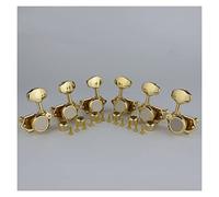 ALFAAL Vintage 1: 16 Open Gear Locking Tuner Pegs Gear Butterbean Guitar Tuners Gold