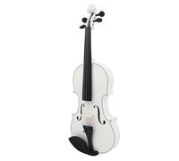 ALFAAL Violin 4/4 Colorful Violin Solid Wood Violin Set With Case Accessories Professional Stringed Instruments (Color : White Set)