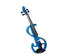 ALFAAL Violin 4/4 Full Size Solidwood Electric Violin Set Case Audio Cable Brazilwood Bow