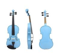 ALFAAL Violin 4/4 Maple Panel For Beginners Blue Violin Suitable Music Lesson Study Ornament With Accessories (Color : Blue Violin)