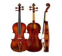ALFAAL Violin Grade Exam Violin Playing Adult Beginner Solid Wood Violin 4/4 (Color : Bright light1/2)