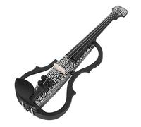 ALFAAL Violin Professional 4/4 Headless Electric Violin Carbon Fiber Fiddle Electric Violin With Bow Carry Case Shoulder Rest Headphone Cable