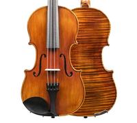 ALFAAL Violin Purely Handmade Solid Wood Violin Solo Professional Performance Grade (Color : 4/4)