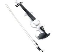 ALFAAL Violin Silent Electric Violin For Beginners Full Size Basswood Body Bow String Connecting Cable Bridge 4/4