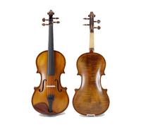 ALFAAL Violin Solid Wood Handmade Violin Beginner Adult Professional Violin Set (Color : 4/4)