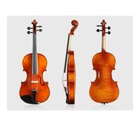 ALFAAL Violin Solid Wood Tiger Pattern Violin Handmade Adult Entry-level Playing Instrument (Color : 1/4)