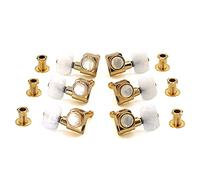 ALFAAL Wooden Electric Folk Guitar Knobs Button Strings Quasi-fully Enclosed With Lock Guitar String Winding Accessories